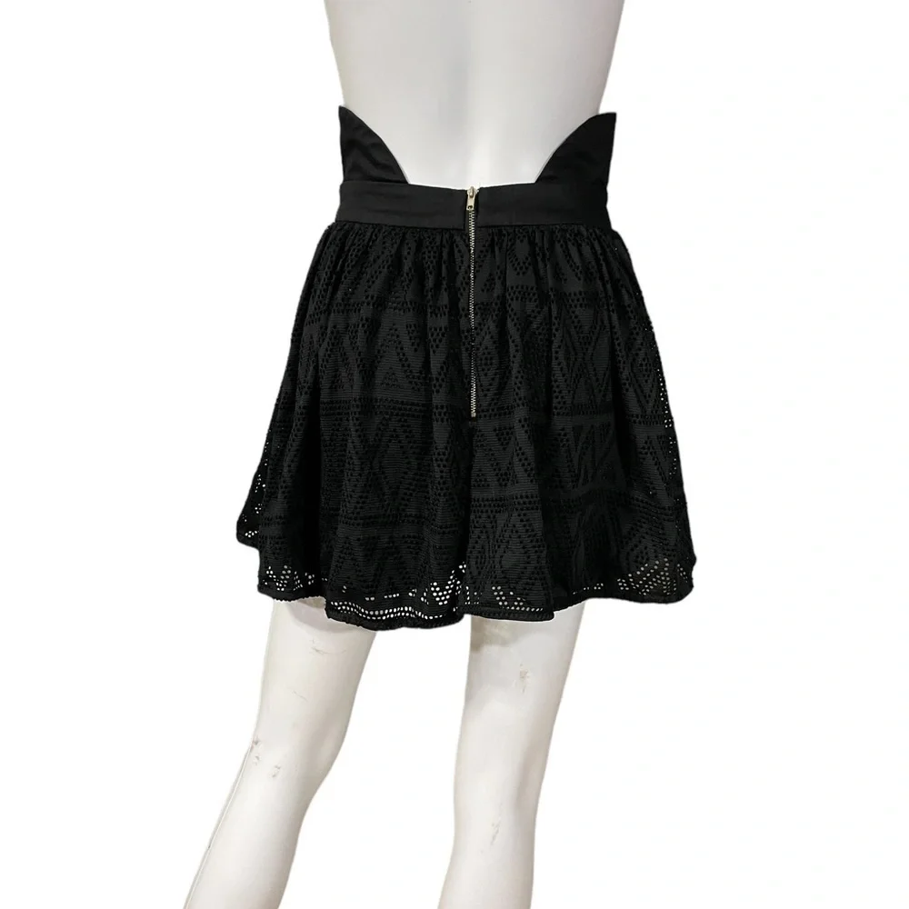 Debbie Dabbie Angel Biba Black Lined Skirt